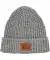 Strickmütze mit Waffelstruktur grau melange