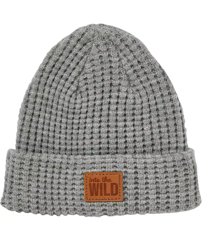 Strickmütze mit Waffelstruktur