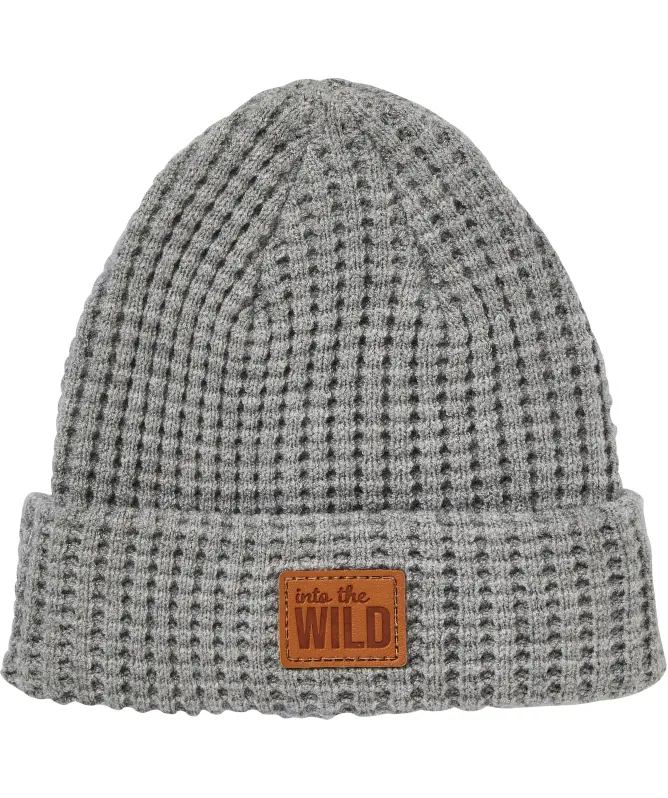 Strickmütze mit Waffelstruktur