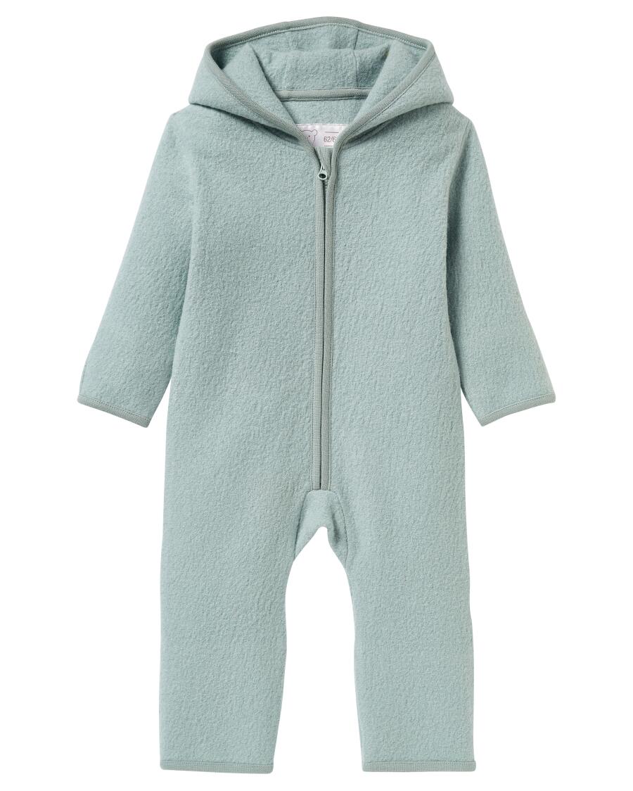 Overall aus Merinowolle aqua