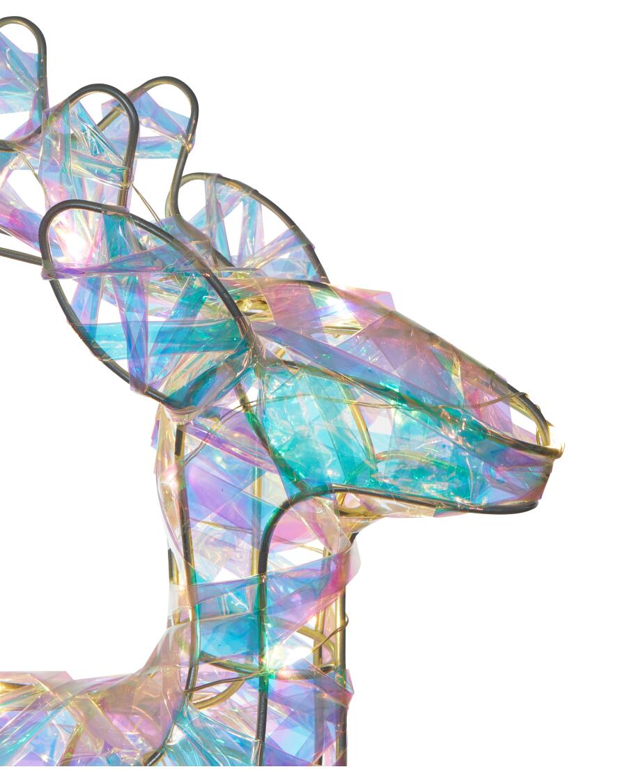 Świąteczny renifer LED ok. 25 x 37 cm