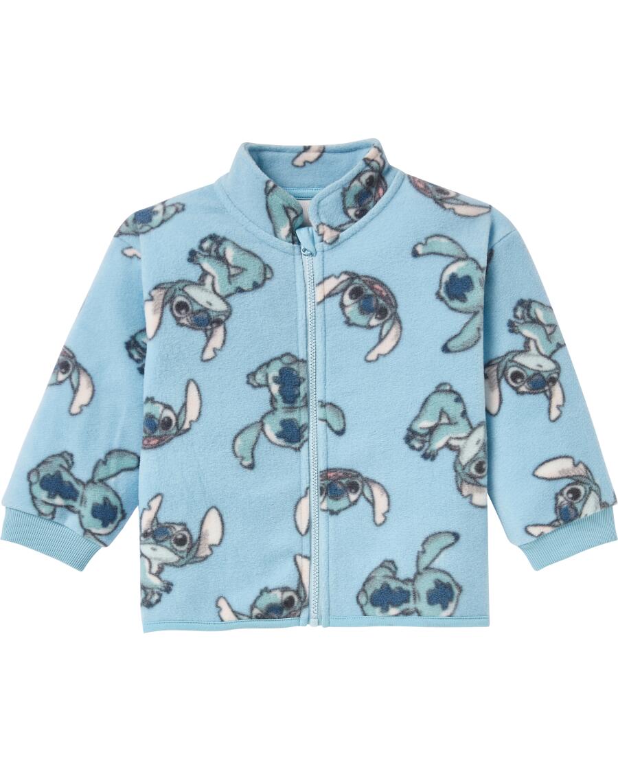 Stitch Fleecejacke hellblau