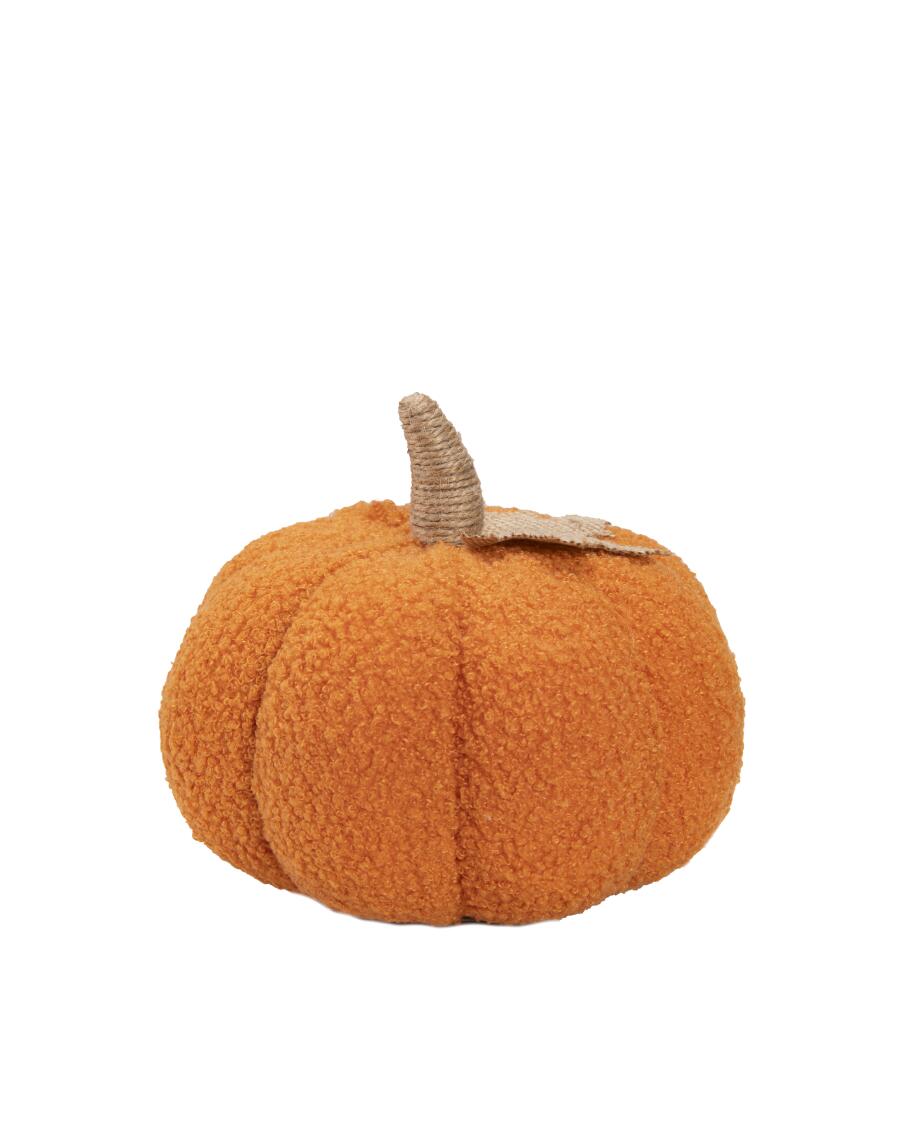 Pompoen bouclé Decoratie oranje
