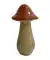 Decoratieve paddenstoel Herfst donkerrood