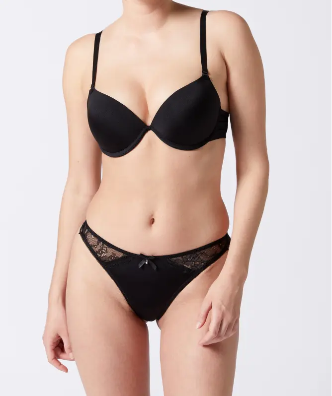 Biustonosz push-up + stringi