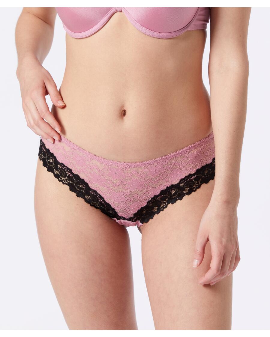 Kanten string oudroze