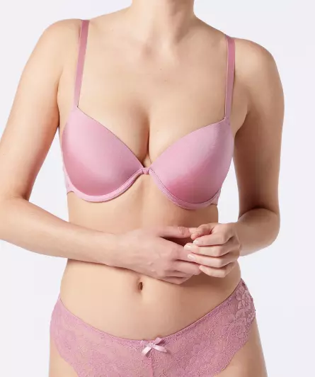 Super push-up bh met een glanzende look
