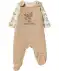Body + śpioszki dla noworodka kolor naturalny