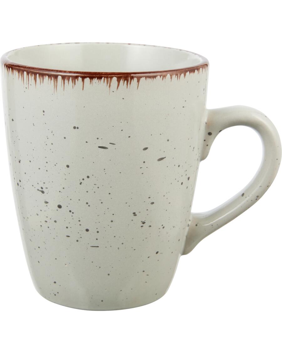 Kaffeetasse gesprenkelt grau