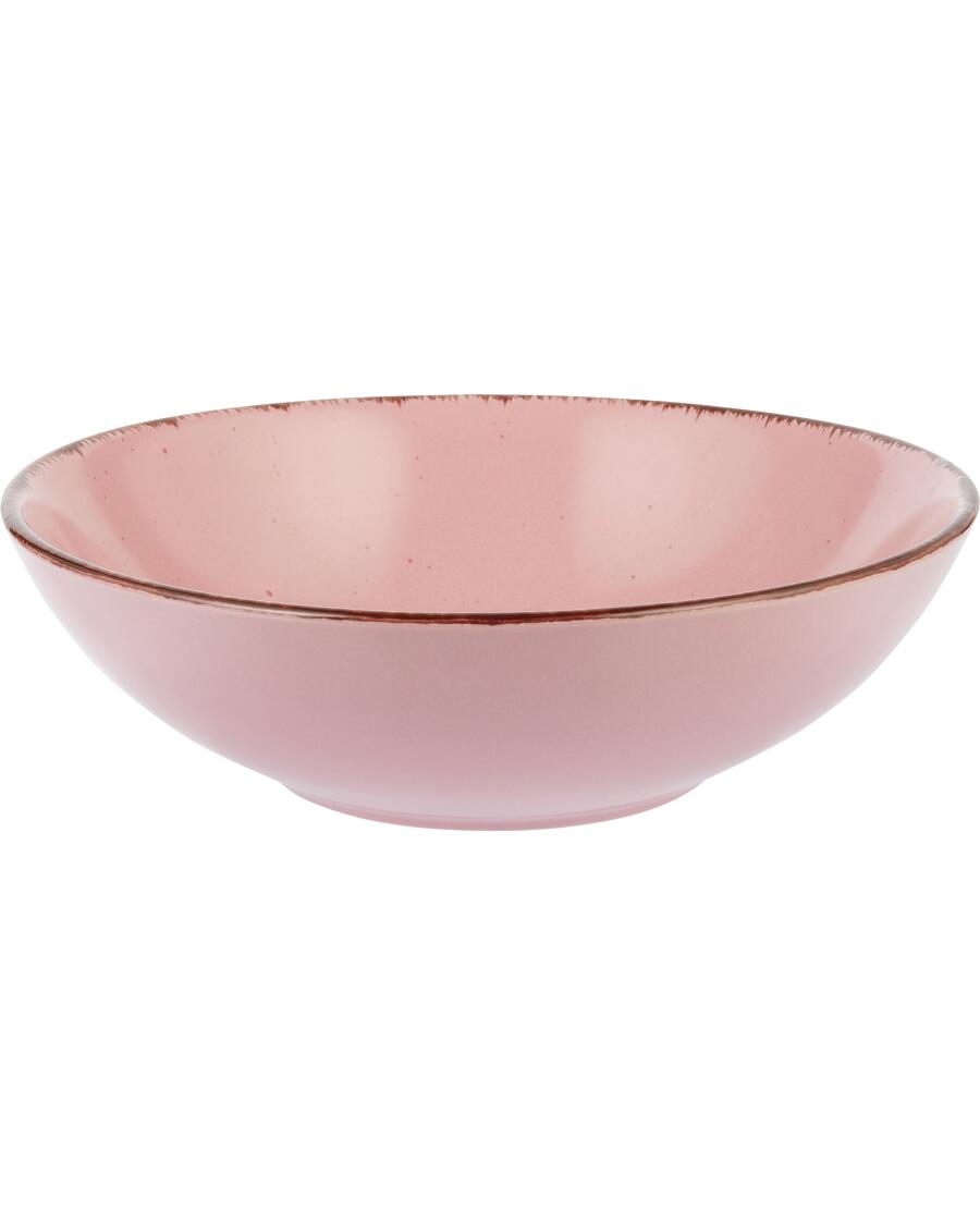 Suppenschale gesprenkelt rosa