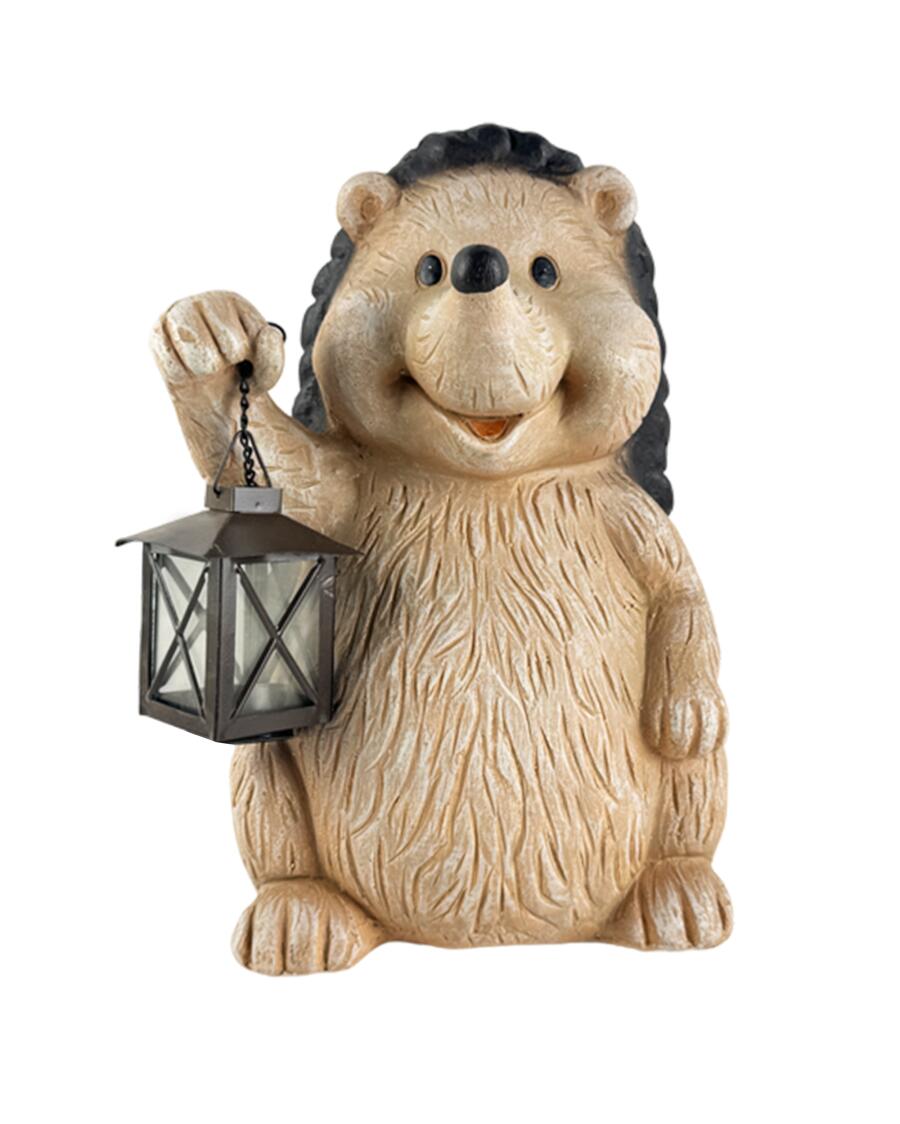 Deko-Igel Herbst braun