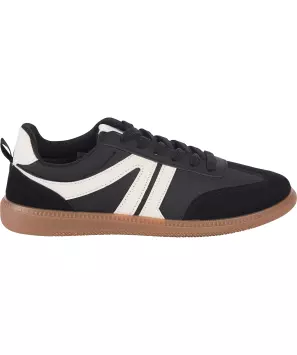 Sneaker mit Samtdetails