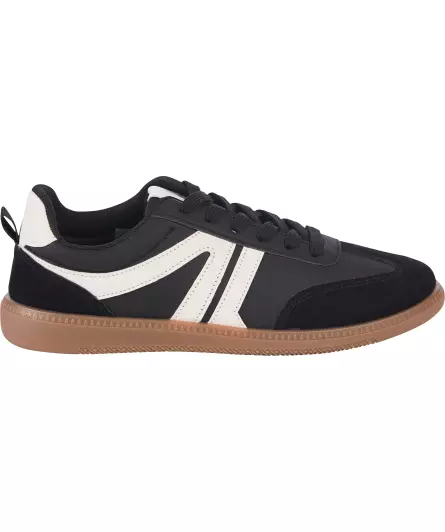 Sneaker mit Samtdetails