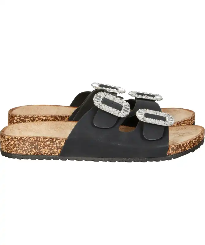 Schwarze Pantoletten