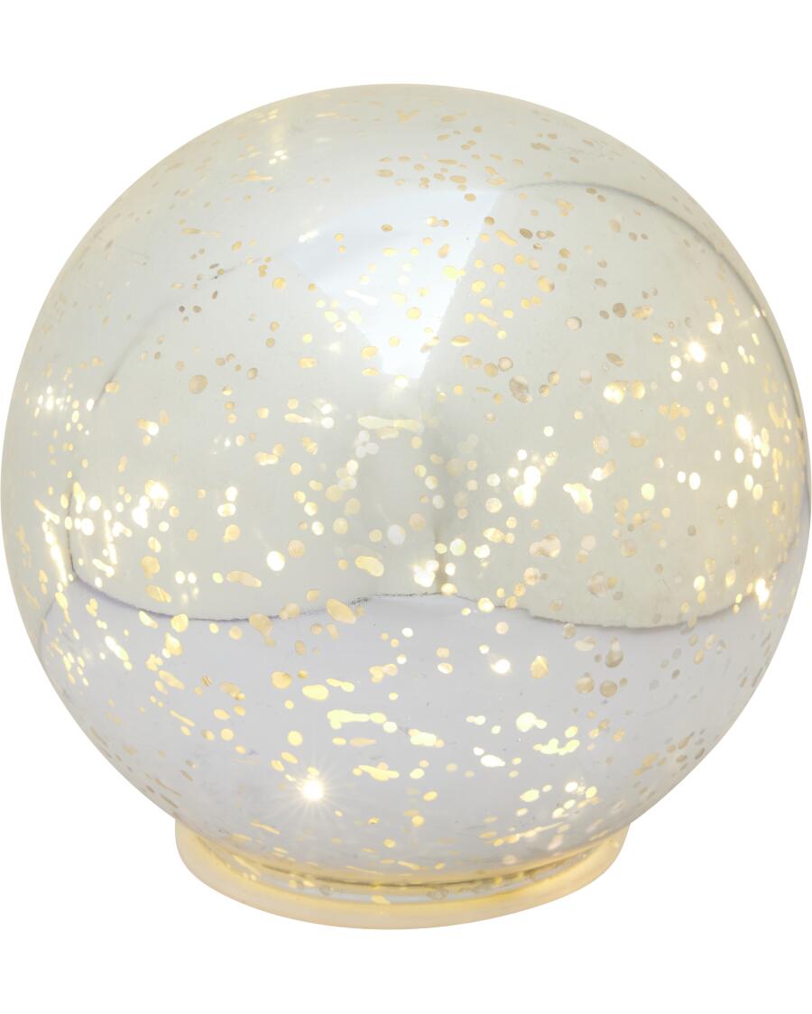 LED-Kugel Weihnachten silber