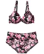 BH + Panty mit Blumen