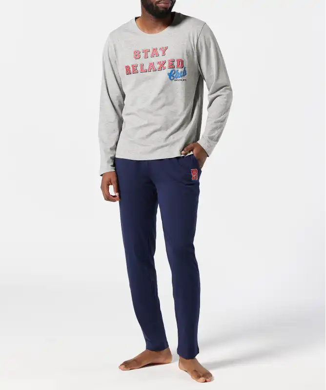 Pyjama mit Rundhalsausschnitt