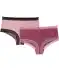 Geribbelde slips oudroze