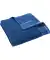Duschtuch mit metallisiertem Garn blau
