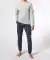 Pyjama grau melange