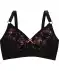 BH met borduursel zwart