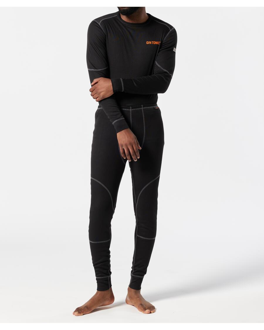 TMEOG Trainingsbroek voor heren, winter, sweatbroek, katoen, thermobroek, fleecebroek, sportbroek voor thuis, joggen, met trekkoord en ritszak, zwart (met manchetten, XL