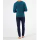 Pyjama mit Rippbündchen