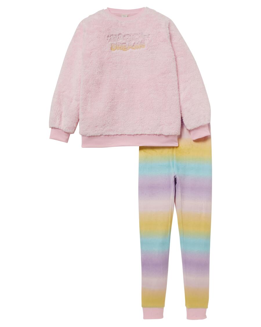 Fleece-Pyjama rosa