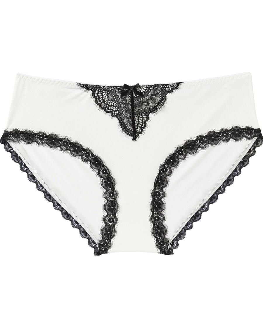 Panty mit Spitze offwhite