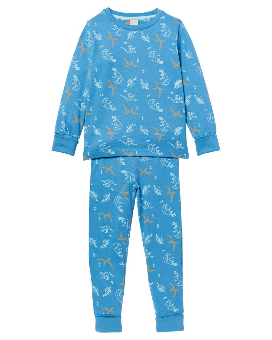 Pyjama mit Allover-Print blau