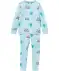 Pyjama mit Allover-Print türkis