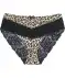 Slip mit Spitze Leopardendruck