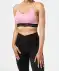 Sport-Bustier mit überkreuzten Trägern altrosa