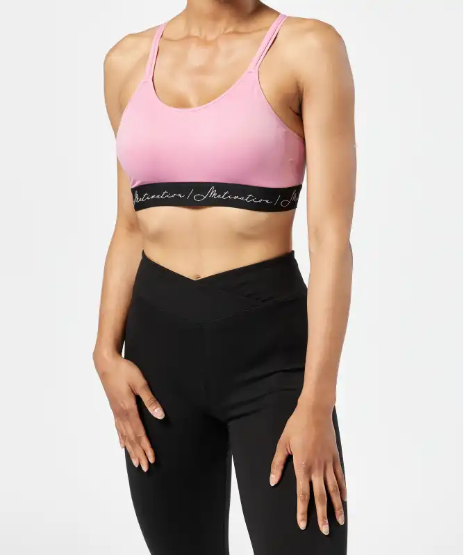 Sport-Bustier mit überkreuzten Trägern