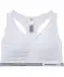 Sport-Bustier mit Ringerrücken weiß