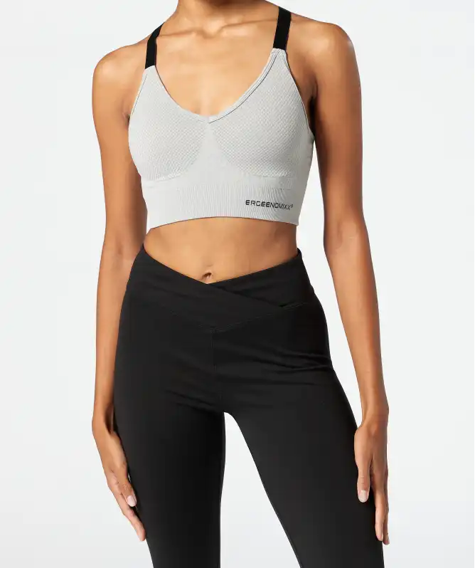 Sport-Bustier mit V-Ausschnitt