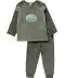 Fleece-Pyjama grau
