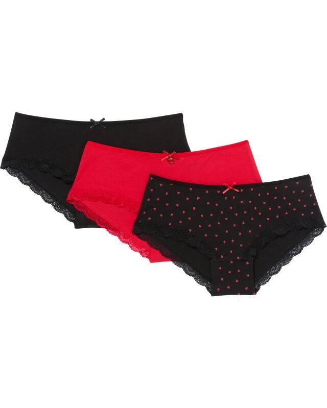 Shortys à dentelle femme, noir (KiK Pantys mit Spitze (schwarz)) — KiK, produit allemand authentique au Maroc