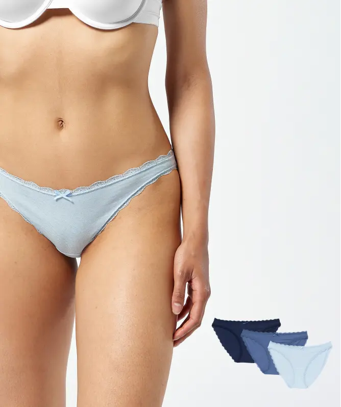 Slips mit Spitzenkanten