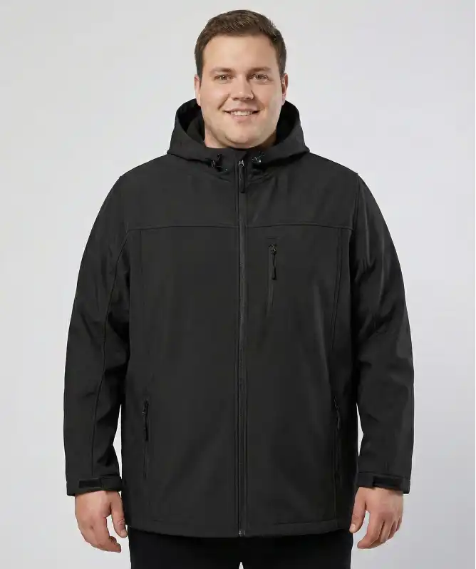 Softshelljacke mit Ziernähten