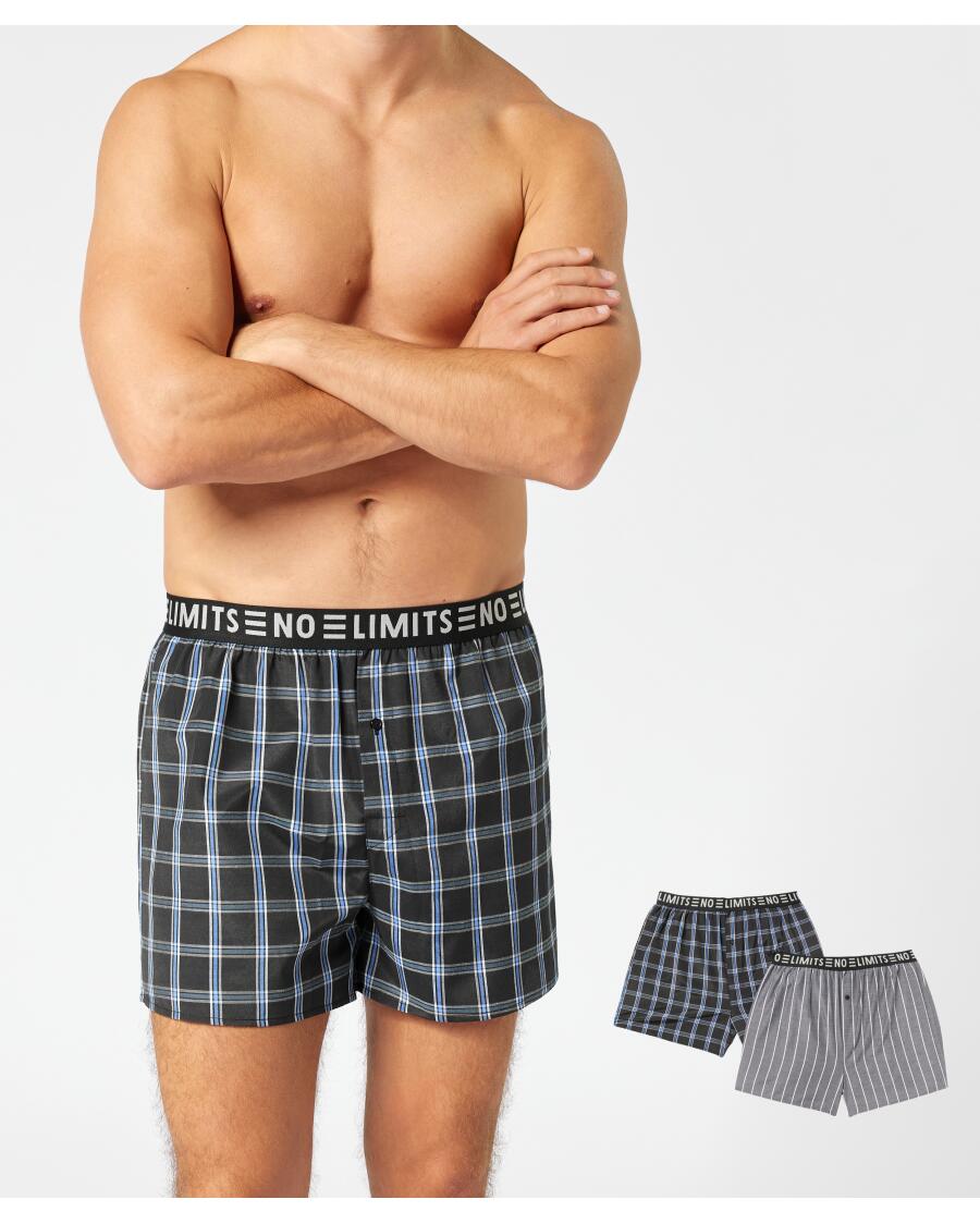 Boxershorts mit Schriftzug schwarz