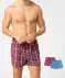 Karierte Boxershorts dunkelrot