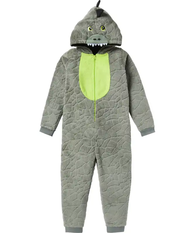 Fleece-Anzug mit Kapuze