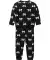 Pyjama met all-over print zwart