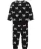 Pyjama mit Allover-Print schwarz