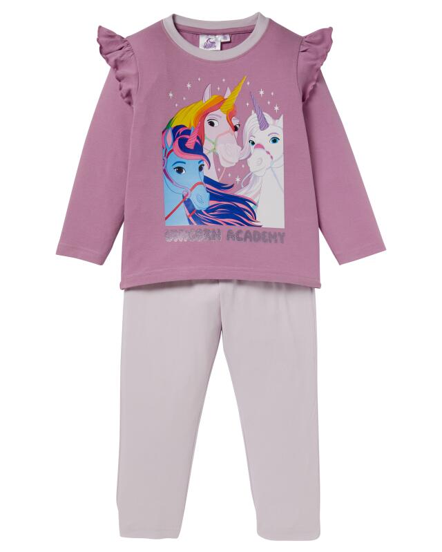 Unicorn Academy pyjamas for girls, purple — KiK, authentic German product in Morocco