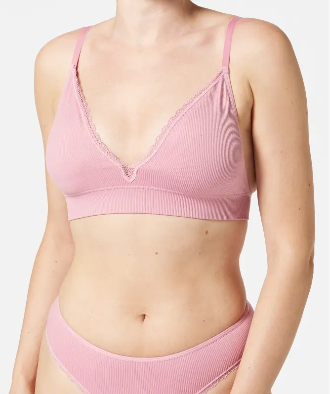 Geripptes Bustier