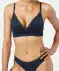 Donkerblauwe bustier donkerblauw