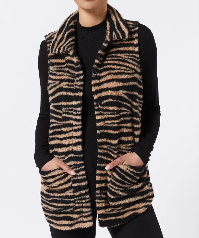 Fleeceweste Zebra