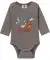Body mit langen Ärmeln grau